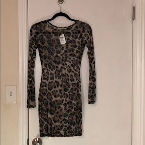 Mesh Cheetah Dress